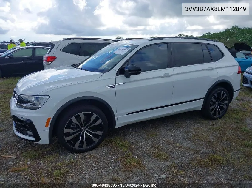 2020 Volkswagen Tiguan 2.0T Se/2.0T Se R-Line Black/2.0T Sel VIN: 3VV3B7AX8LM112849 Lot: 40496595