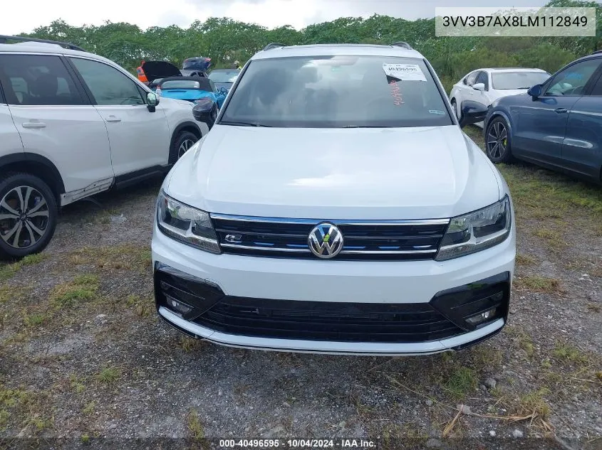 2020 Volkswagen Tiguan 2.0T Se/2.0T Se R-Line Black/2.0T Sel VIN: 3VV3B7AX8LM112849 Lot: 40496595