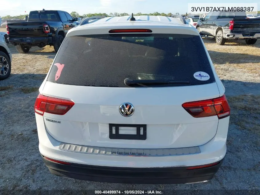 2020 Volkswagen Tiguan S VIN: 3VV1B7AX7LM088387 Lot: 40499974