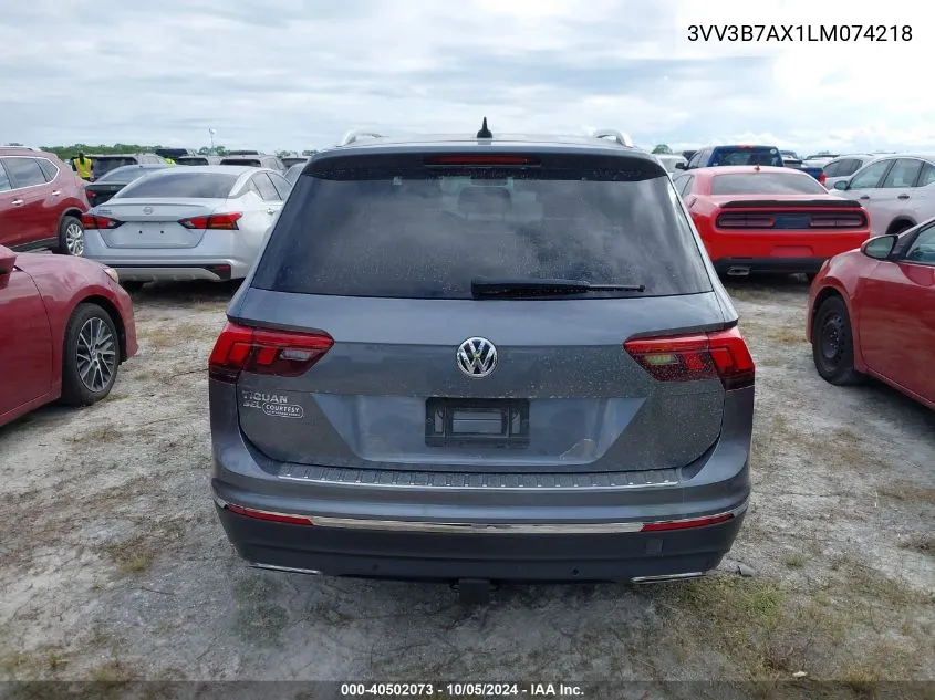 2020 Volkswagen Tiguan Se/Sel VIN: 3VV3B7AX1LM074218 Lot: 40502073