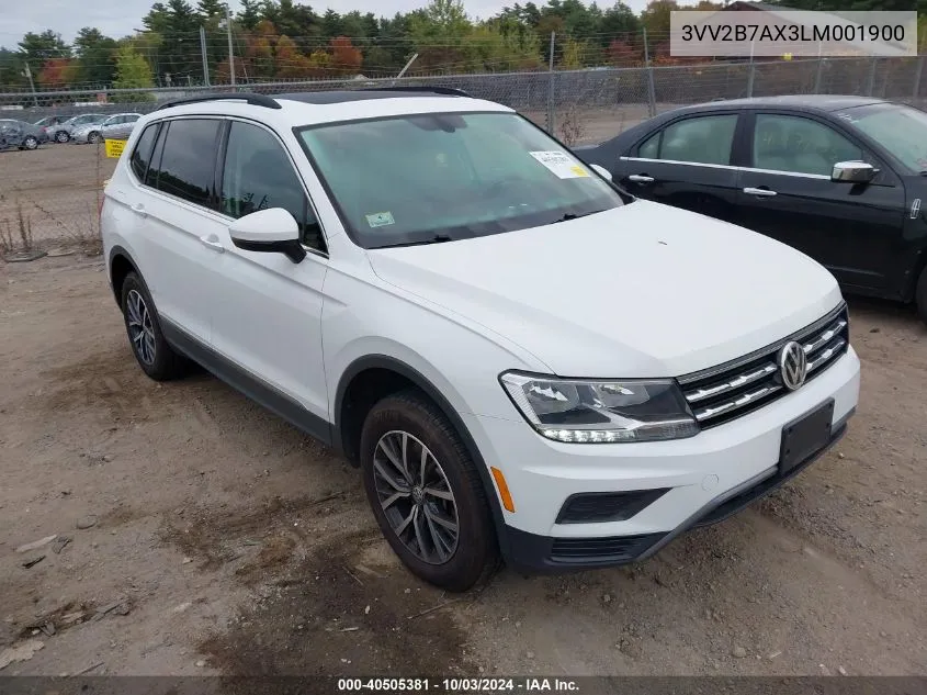 2020 Volkswagen Tiguan 2.0T Se/2.0T Se R-Line Black/2.0T Sel VIN: 3VV2B7AX3LM001900 Lot: 40505381