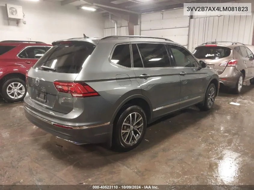 2020 Volkswagen Tiguan 2.0T Se/2.0T Se R-Line Black/2.0T Sel VIN: 3VV2B7AX4LM081823 Lot: 40523110