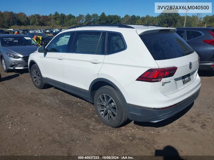 2020 Volkswagen Tiguan 2.0T Se/2.0T Se R-Line Black/2.0T Sel VIN: 3VV2B7AX6LM040500 Lot: 40537233