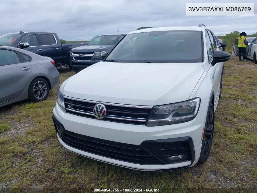 2020 Volkswagen Tiguan Se/Sel VIN: 3VV3B7AXXLM086769 Lot: 40543755