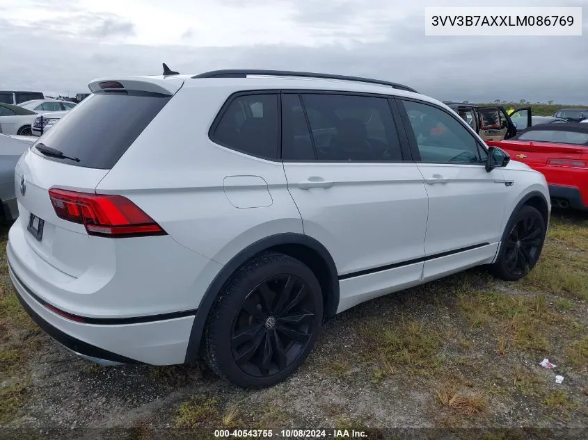 2020 Volkswagen Tiguan Se/Sel VIN: 3VV3B7AXXLM086769 Lot: 40543755