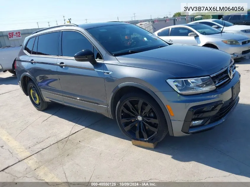 2020 Volkswagen Tiguan Se/Sel VIN: 3VV3B7AX6LM064056 Lot: 40550125