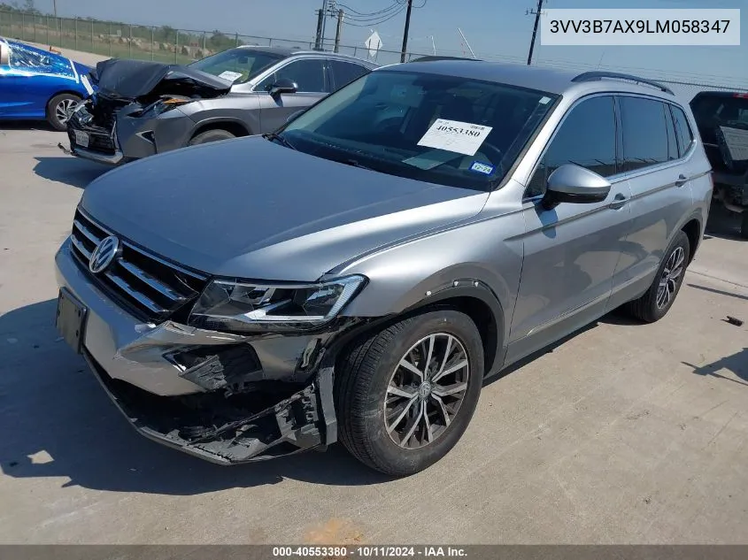 2020 Volkswagen Tiguan 2.0T Se/2.0T Se R-Line Black/2.0T Sel VIN: 3VV3B7AX9LM058347 Lot: 40553380