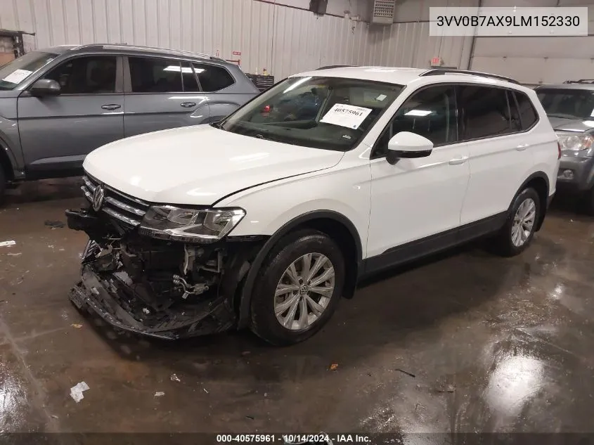 2020 Volkswagen Tiguan 2.0T S VIN: 3VV0B7AX9LM152330 Lot: 40575961