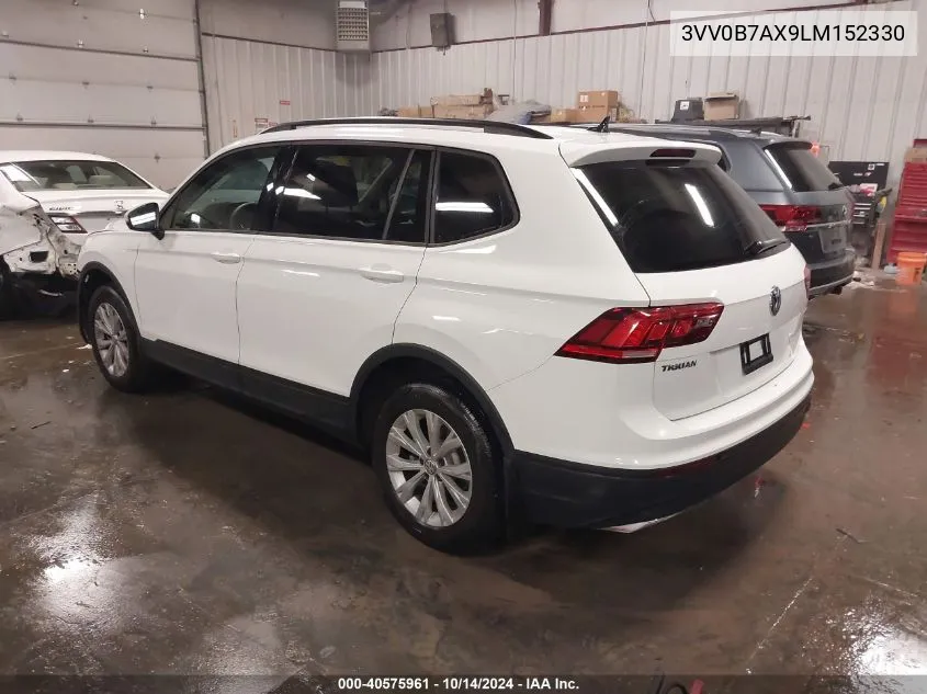 2020 Volkswagen Tiguan 2.0T S VIN: 3VV0B7AX9LM152330 Lot: 40575961