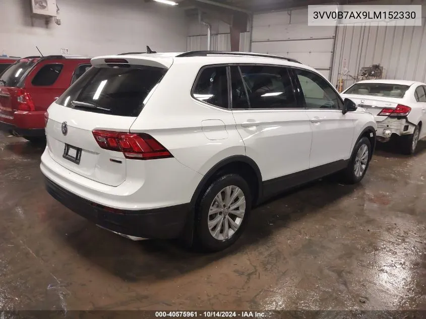 2020 Volkswagen Tiguan 2.0T S VIN: 3VV0B7AX9LM152330 Lot: 40575961