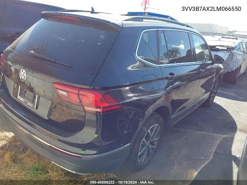 2020 Volkswagen Tiguan 2.0T Se/2.0T Se R-Line Black/2.0T Sel VIN: 3VV3B7AX2LM066550 Lot: 40586222