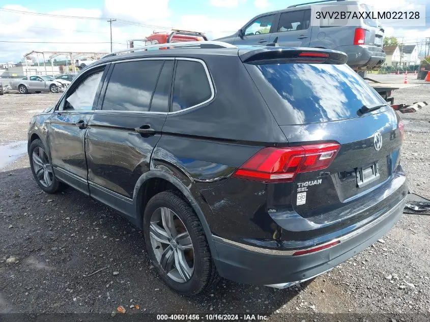 2020 Volkswagen Tiguan 2.0T Se/2.0T Se R-Line Black/2.0T Sel VIN: 3VV2B7AXXLM022128 Lot: 40601456