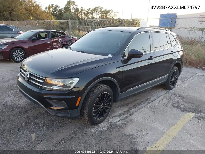 2020 Volkswagen Tiguan Se/Sel VIN: 3VV3B7AXXLM074797 Lot: 40610622