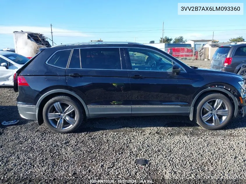 2020 Volkswagen Tiguan 2.0T Se/2.0T Se R-Line Black/2.0T Sel VIN: 3VV2B7AX6LM093360 Lot: 40613035