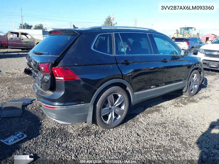 2020 Volkswagen Tiguan 2.0T Se/2.0T Se R-Line Black/2.0T Sel VIN: 3VV2B7AX6LM093360 Lot: 40613035