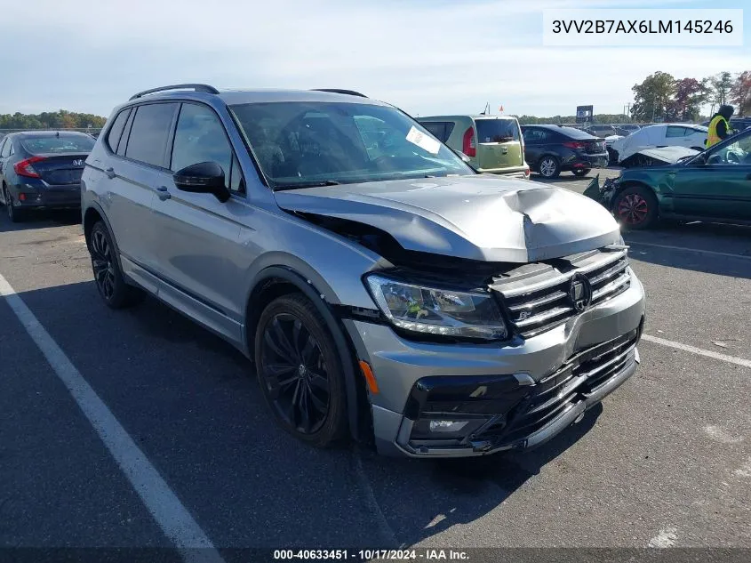 2020 Volkswagen Tiguan 2.0T Se/2.0T Se R-Line Black/2.0T Sel VIN: 3VV2B7AX6LM145246 Lot: 40633451