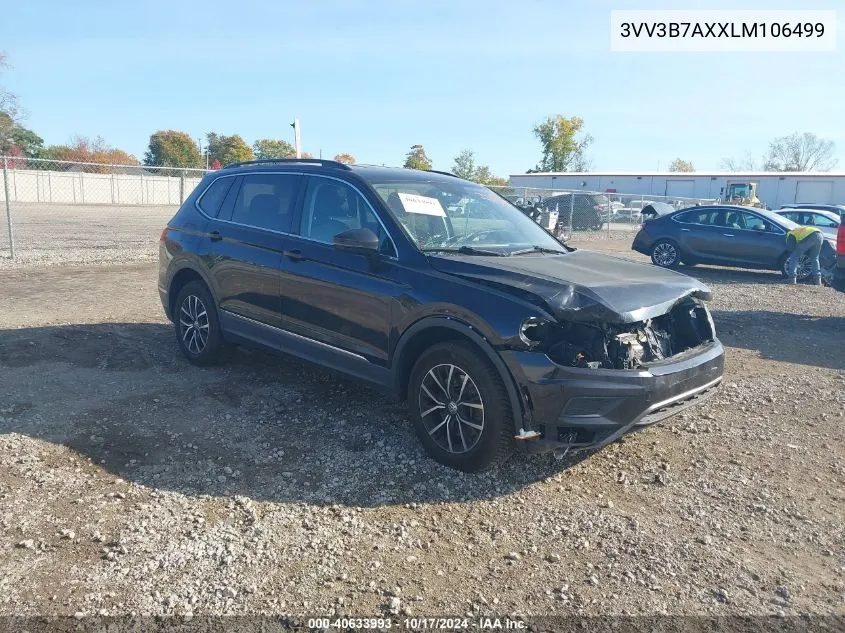 2020 Volkswagen Tiguan 2.0T Se/2.0T Se R-Line Black/2.0T Sel VIN: 3VV3B7AXXLM106499 Lot: 40633993