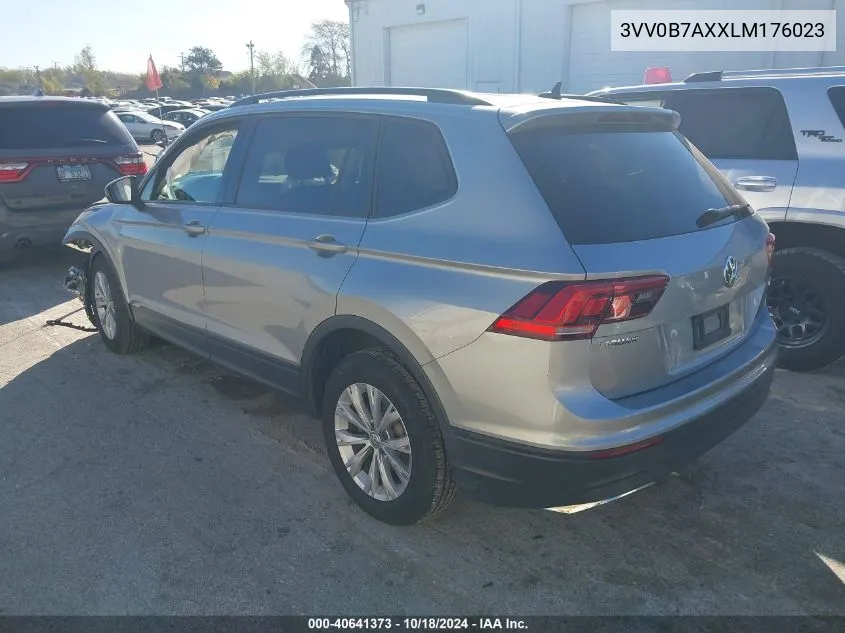 2020 Volkswagen Tiguan 2.0T S VIN: 3VV0B7AXXLM176023 Lot: 40641373