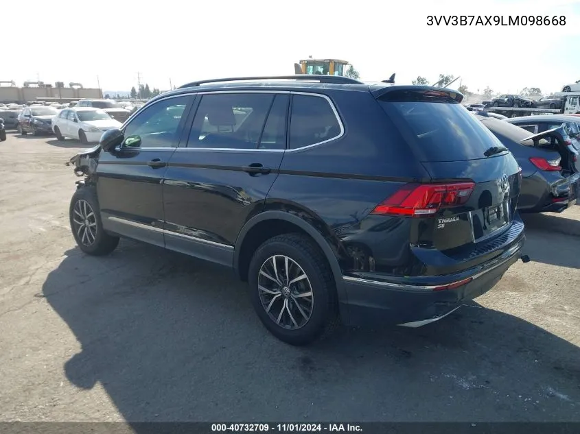 2020 Volkswagen Tiguan 2.0T Se/2.0T Se R-Line Black/2.0T Sel VIN: 3VV3B7AX9LM098668 Lot: 40732709