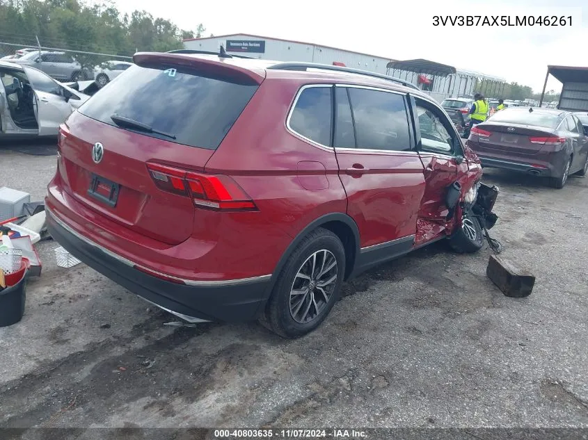 2020 Volkswagen Tiguan 2.0T Se/2.0T Se R-Line Black/2.0T Sel VIN: 3VV3B7AX5LM046261 Lot: 40803635