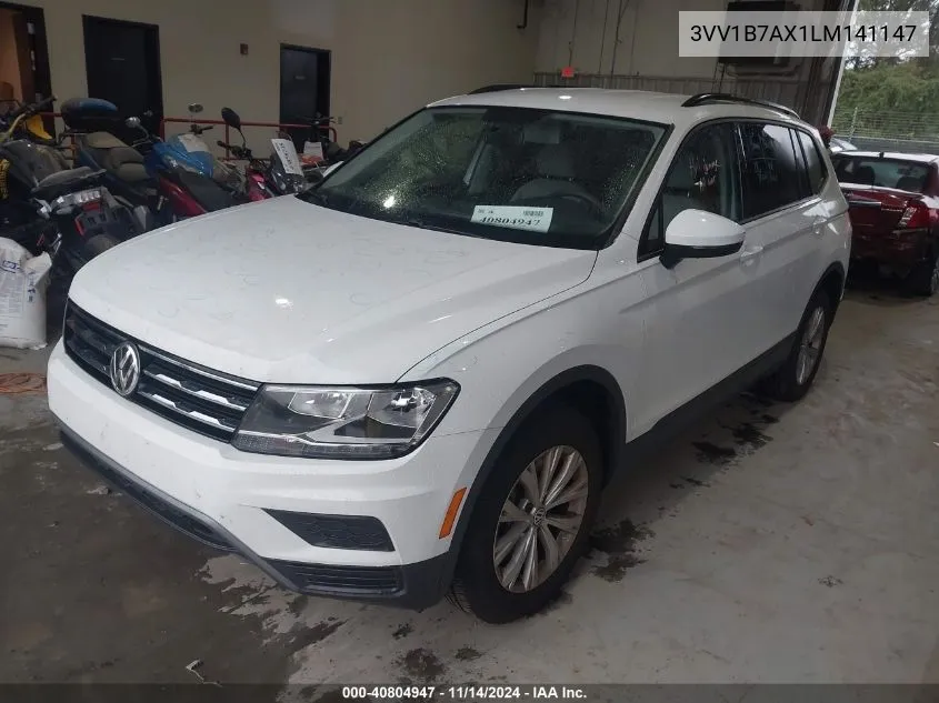 2020 Volkswagen Tiguan 2.0T S VIN: 3VV1B7AX1LM141147 Lot: 40804947