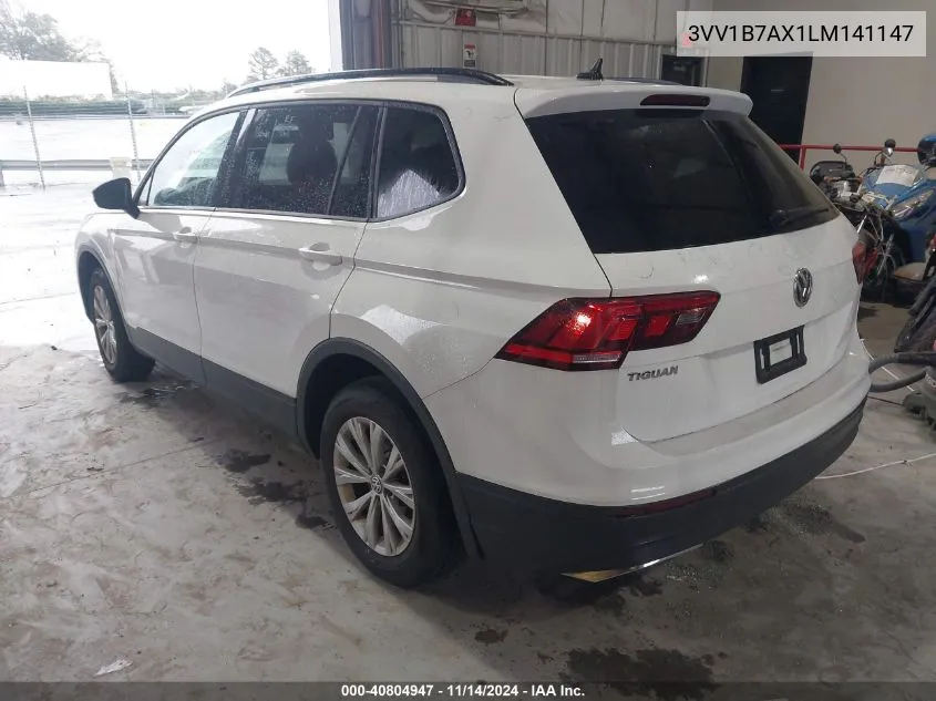 2020 Volkswagen Tiguan 2.0T S VIN: 3VV1B7AX1LM141147 Lot: 40804947