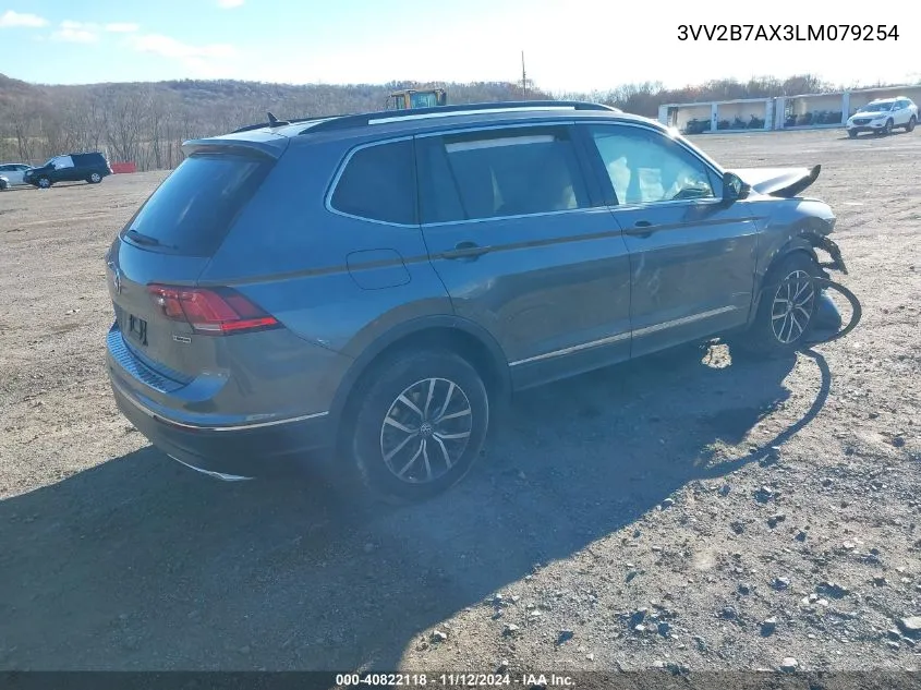 2020 Volkswagen Tiguan 2.0T Se/2.0T Se R-Line Black/2.0T Sel VIN: 3VV2B7AX3LM079254 Lot: 40822118