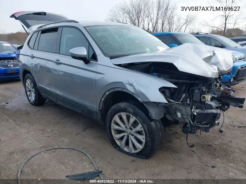 2020 Volkswagen Tiguan 2.0T S VIN: 3VV0B7AX7LM169627 Lot: 40833622