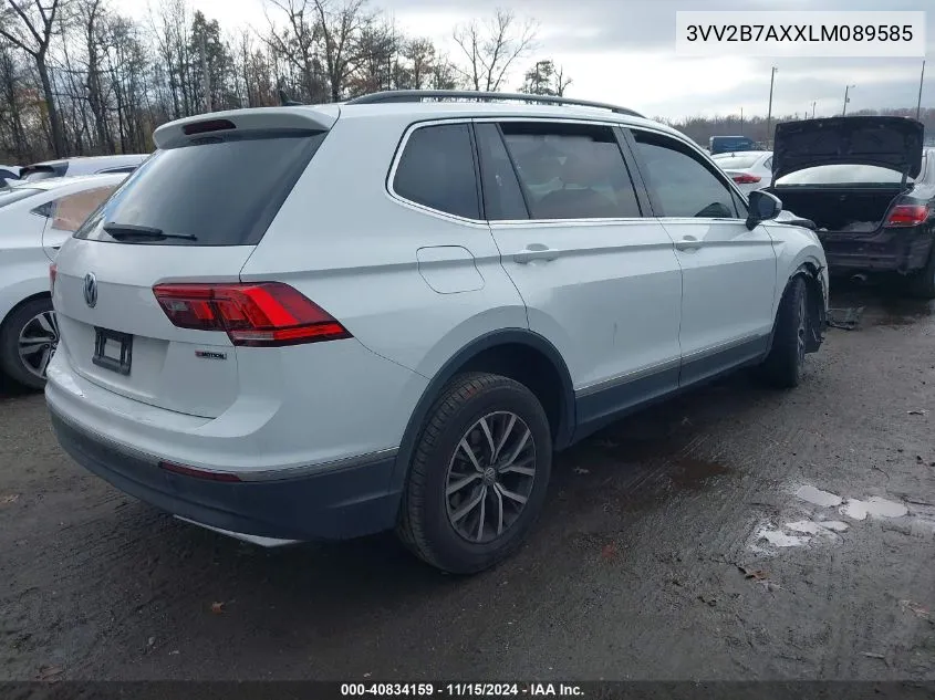 2020 Volkswagen Tiguan 2.0T Se/2.0T Se R-Line Black/2.0T Sel VIN: 3VV2B7AXXLM089585 Lot: 40834159