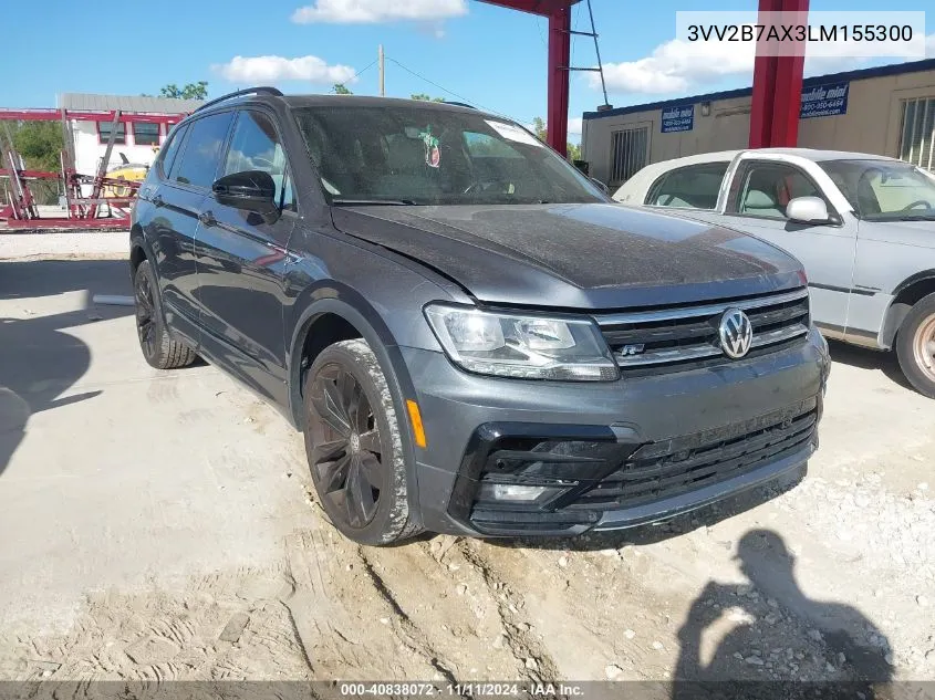 2020 Volkswagen Tiguan 2.0T Se/2.0T Se R-Line Black/2.0T Sel VIN: 3VV2B7AX3LM155300 Lot: 40838072