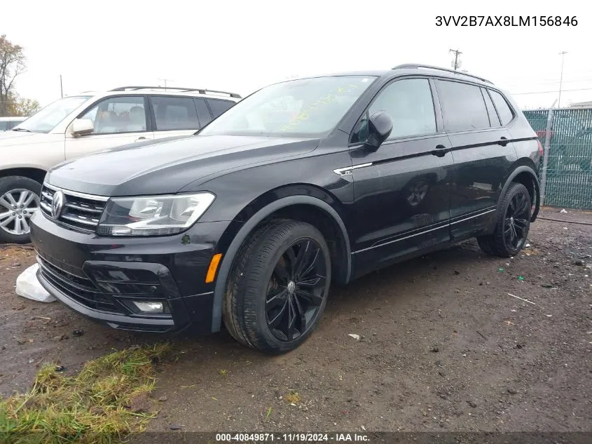 2020 Volkswagen Tiguan 2.0T Se/2.0T Se R-Line Black/2.0T Sel VIN: 3VV2B7AX8LM156846 Lot: 40849871