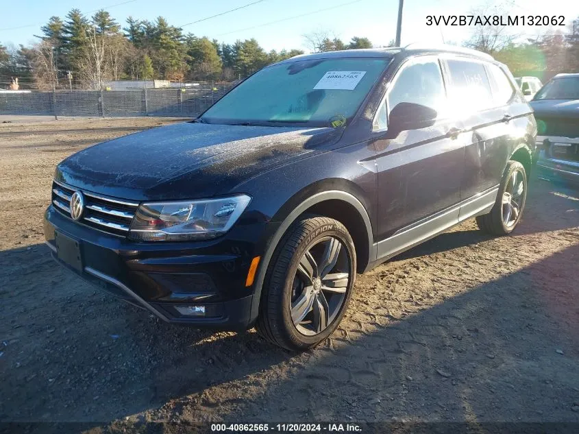 2020 Volkswagen Tiguan 2.0T Se/2.0T Se R-Line Black/2.0T Sel VIN: 3VV2B7AX8LM132062 Lot: 40862565