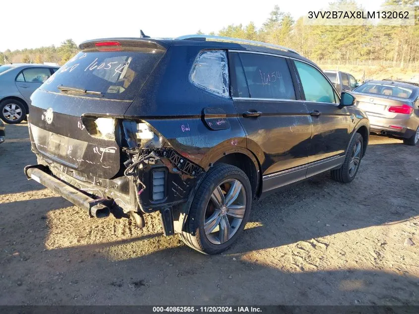 2020 Volkswagen Tiguan 2.0T Se/2.0T Se R-Line Black/2.0T Sel VIN: 3VV2B7AX8LM132062 Lot: 40862565