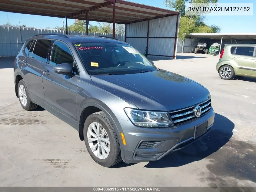 2020 Volkswagen Tiguan 2.0T S VIN: 3VV1B7AX2LM127452 Lot: 40869915