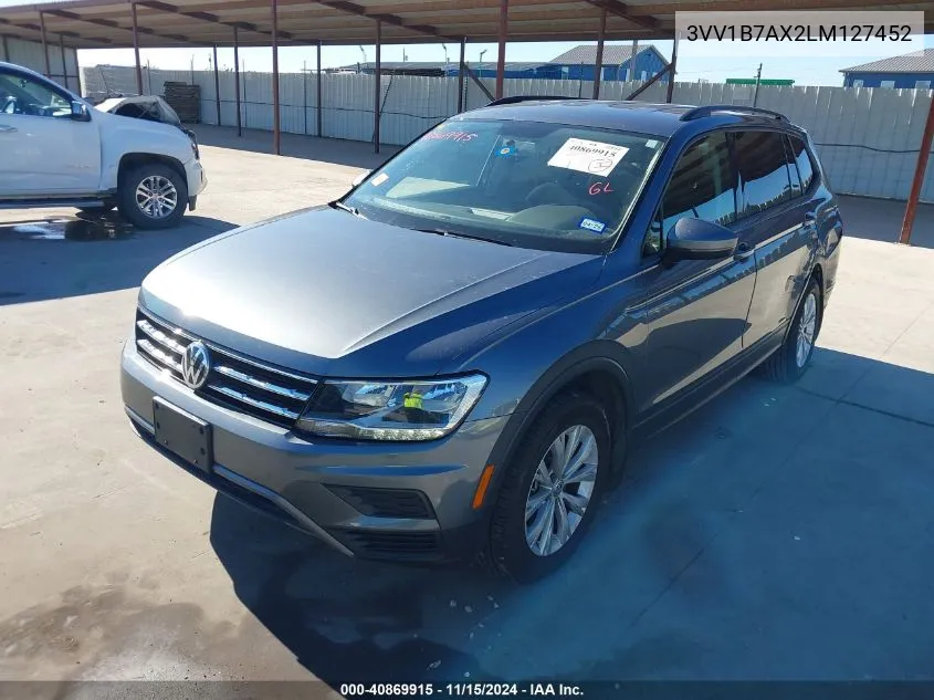 2020 Volkswagen Tiguan 2.0T S VIN: 3VV1B7AX2LM127452 Lot: 40869915