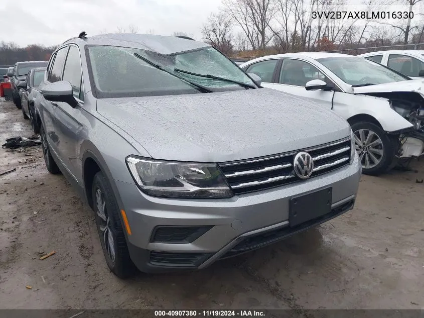 2020 Volkswagen Tiguan 2.0T Se/2.0T Se R-Line Black/2.0T Sel VIN: 3VV2B7AX8LM016330 Lot: 40907380