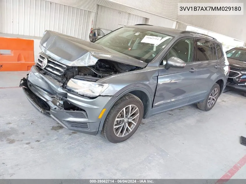 3VV1B7AX7MM029180 2021 Volkswagen Tiguan 2.0T S