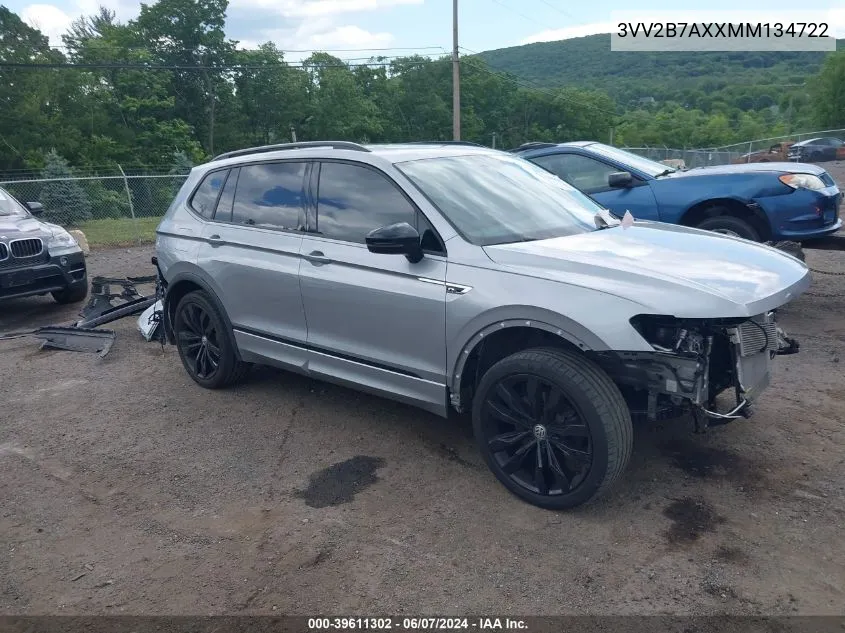 2021 Volkswagen Tiguan 2.0T Se/2.0T Se R-Line Black/2.0T Sel VIN: 3VV2B7AXXMM134722 Lot: 39611302