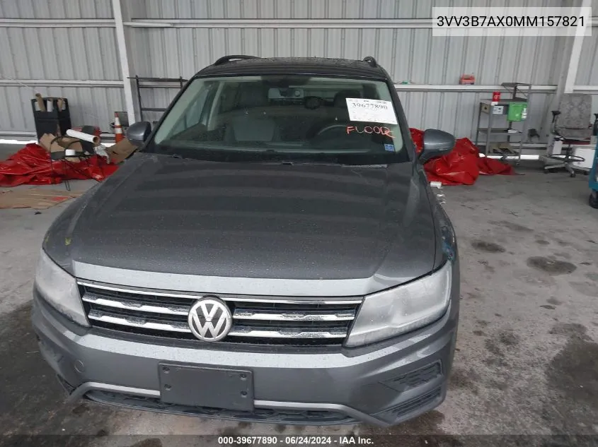 2021 Volkswagen Tiguan 2.0T Se/2.0T Se R-Line Black/2.0T Sel VIN: 3VV3B7AX0MM157821 Lot: 39677890