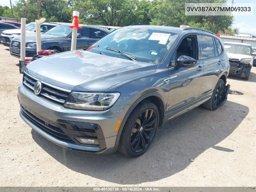 2021 Volkswagen Tiguan 2.0T Se/2.0T Se R-Line Black/2.0T Sel VIN: 3VV3B7AX7MM069333 Lot: 40130739