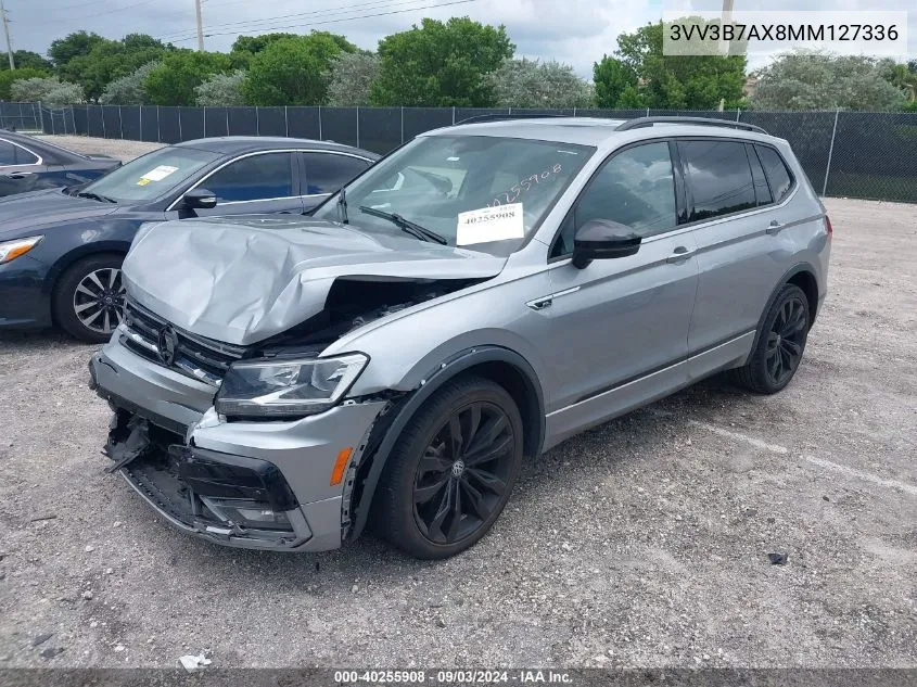 2021 Volkswagen Tiguan 2.0T Se/2.0T Se R-Line Black/2.0T Sel VIN: 3VV3B7AX8MM127336 Lot: 40255908