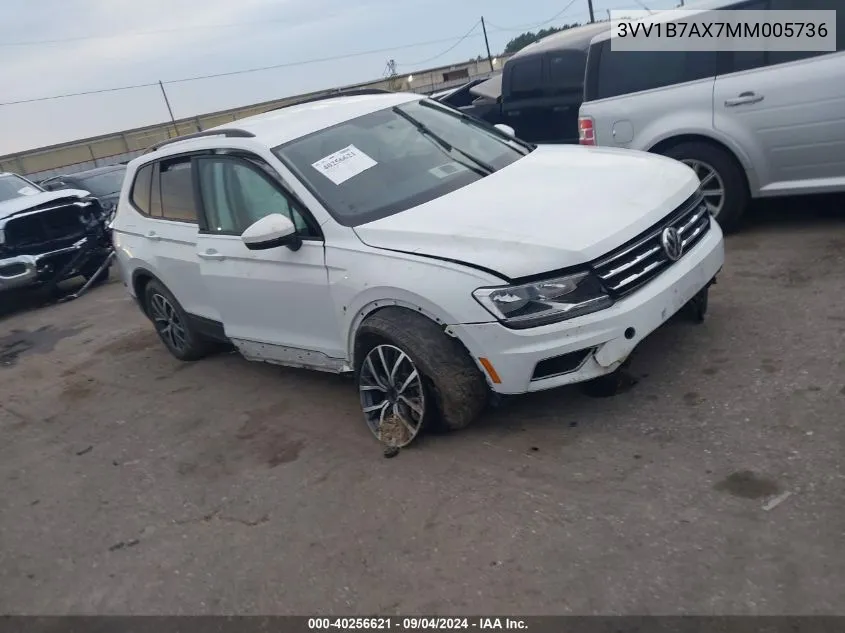 3VV1B7AX7MM005736 2021 Volkswagen Tiguan S