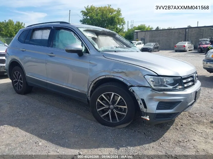 3VV2B7AXXMM041568 2021 Volkswagen Tiguan 2.0T Se/2.0T Se R-Line Black/2.0T Sel