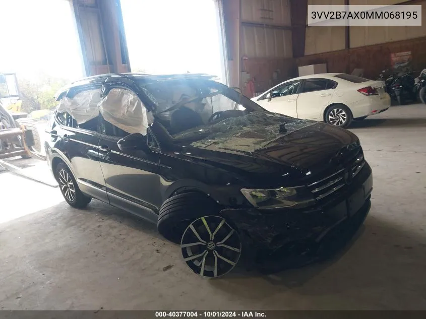 2021 Volkswagen Tiguan 2.0T Se/2.0T Se R-Line Black/2.0T Sel VIN: 3VV2B7AX0MM068195 Lot: 40377004