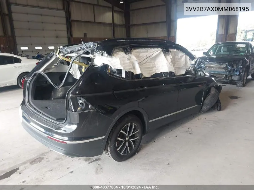 2021 Volkswagen Tiguan 2.0T Se/2.0T Se R-Line Black/2.0T Sel VIN: 3VV2B7AX0MM068195 Lot: 40377004