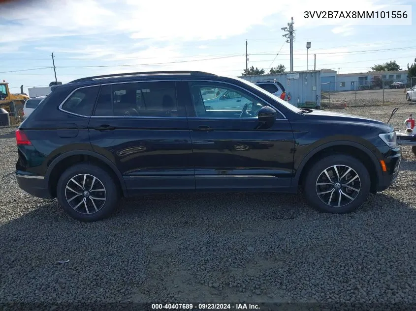 2021 Volkswagen Tiguan 2.0T Se/2.0T Se R-Line Black/2.0T Sel VIN: 3VV2B7AX8MM101556 Lot: 40407689