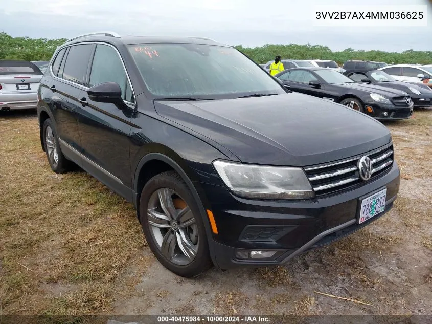 2021 Volkswagen Tiguan Se/Se R-Line Black/Sel VIN: 3VV2B7AX4MM036625 Lot: 40475984