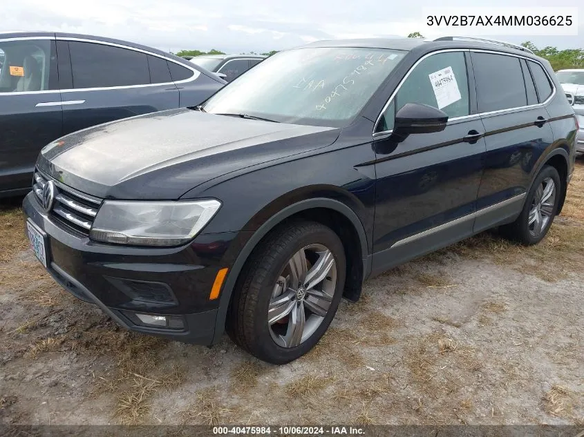 2021 Volkswagen Tiguan Se/Se R-Line Black/Sel VIN: 3VV2B7AX4MM036625 Lot: 40475984