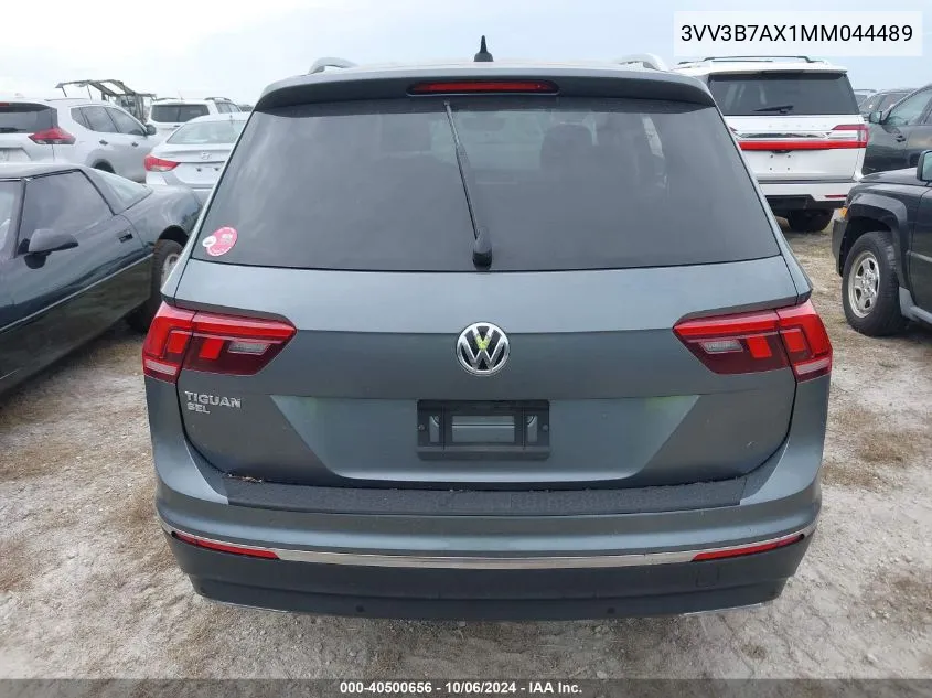 2021 Volkswagen Tiguan 2.0T Se/2.0T Se R-Line Black/2.0T Sel VIN: 3VV3B7AX1MM044489 Lot: 40500656