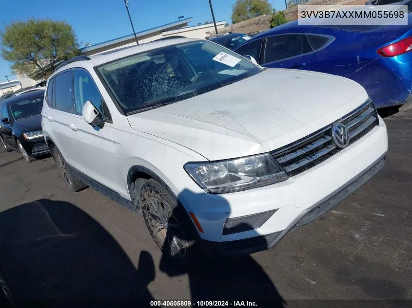 2021 Volkswagen Tiguan 2.0T Se/2.0T Se R-Line Black/2.0T Sel VIN: 3VV3B7AXXMM055698 Lot: 40505809